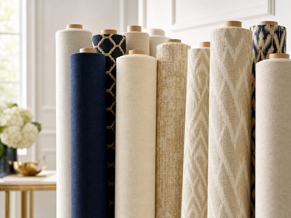 Upholstery fabric rolls